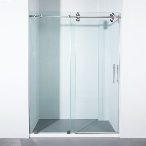 Crescent-Frameless-Sliding-Shower-Doors-60mm-Diameter-Wheels